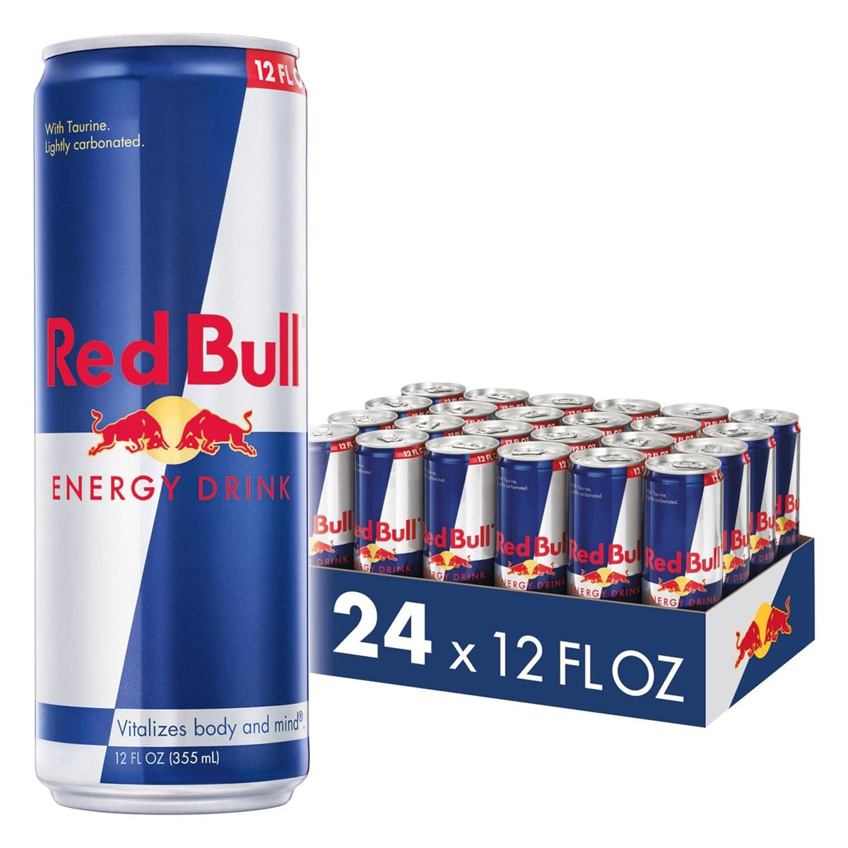 Red Bull Energy Drink 12 fl oz cans in a 24-pack