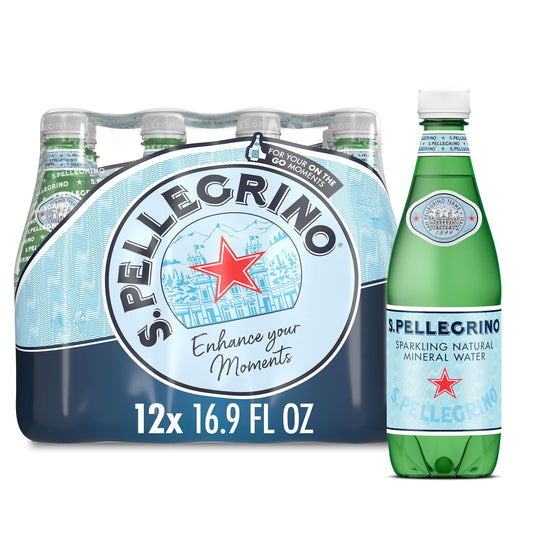 S.Pellegrino sparkling natural mineral water 16.9 fl oz bottle