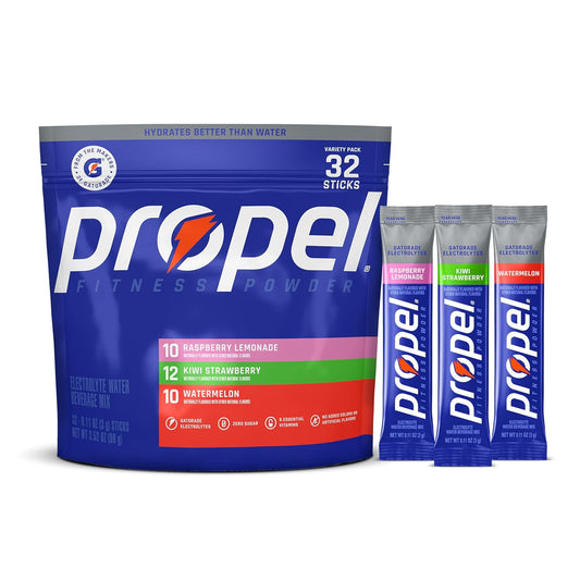 Propel Electrolyte Powder three-flavor variety pack, 32 servings